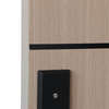 colorful waterproof wpc pressed door filled with EPS foam