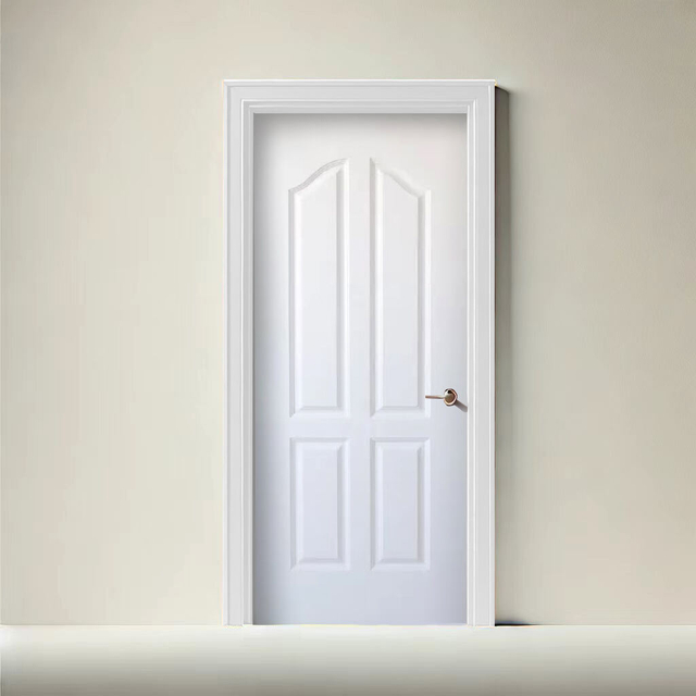 Modern PVC Laminated Door White Easy Assemble PVC Plastic Panel Door PVC For Bedroom